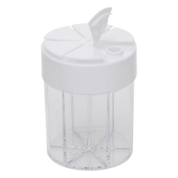 ALSANIDI, Divided Plastic Spices Storage, Tea, coffee and sugar storage for trips, Transparent , big