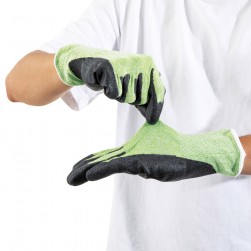 DPT, Cut resistant safety glove, Green*Black, Size 25*8 Cm