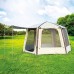 دي بي تي، خيمة رحلات هوائية قماش قطني، خيمة نفخ بالهواء، بيج، مقاس 380*320*220 سم