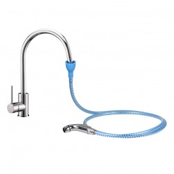 ALSANIDI, Traveler'S Bidet With Bendable Nozzle, Traveler'S Bidet , Blue, Size 2 Metre