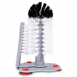 ALSANIDI, Cup cleaning brush with non-stick base, Gray, Size 12.5*12*19 Cm