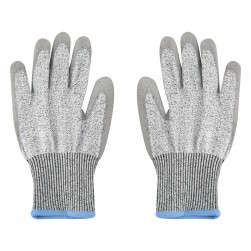 ALSANIDI, Heat and cut resistant gLove, Polyethylene gLove, Gray, Set 2 pcs Size 24.5 Cm