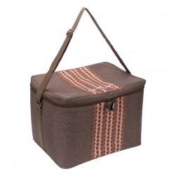 ALSANIDI, Heat and cold insulated keeping bag for food and drinks, Food bag for Trips, Oud, Size 40*30.5*30Cm