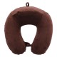 DPT, Medical pillow with memory foam filling, Portable Neck Pillow, Brown, Size 30 Cm