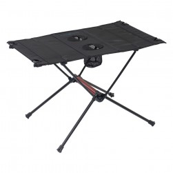 ALSANIDI, Portable Foldable Aluminum Table, Hiking Table, Black, Size 59*40*39 Cm