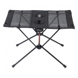 ALSANIDI, Portable Foldable Aluminum Table, Hiking Table, Black, Size 59*40*39 Cm