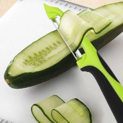 ALSANIDI, Plastic fruit and Vegetables peeler, Potatoes peeler, Green*Black