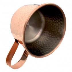 ALSANIDI, Habb Al-Romman Stainless steel coffee and tea cup, Coffee cup for trips and travel, Coppery, capacity 300 ml