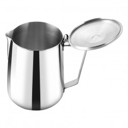 ALSANIDI, Stainless steel milk pot, Coffee pot, Silver, capacity 1300 ml