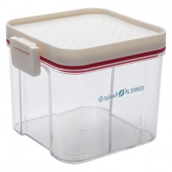 ALSANIDI, Closed storage box, Sealed Food Storage Container, Transparent , Size 12*10.3*9.4 Cm