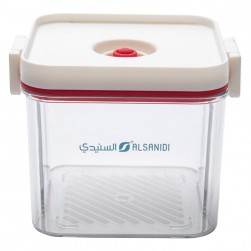 ALSANIDI, Closed storage box, Sealed Food Storage Container, Transparent , Size 12*10.3*9.4 Cm