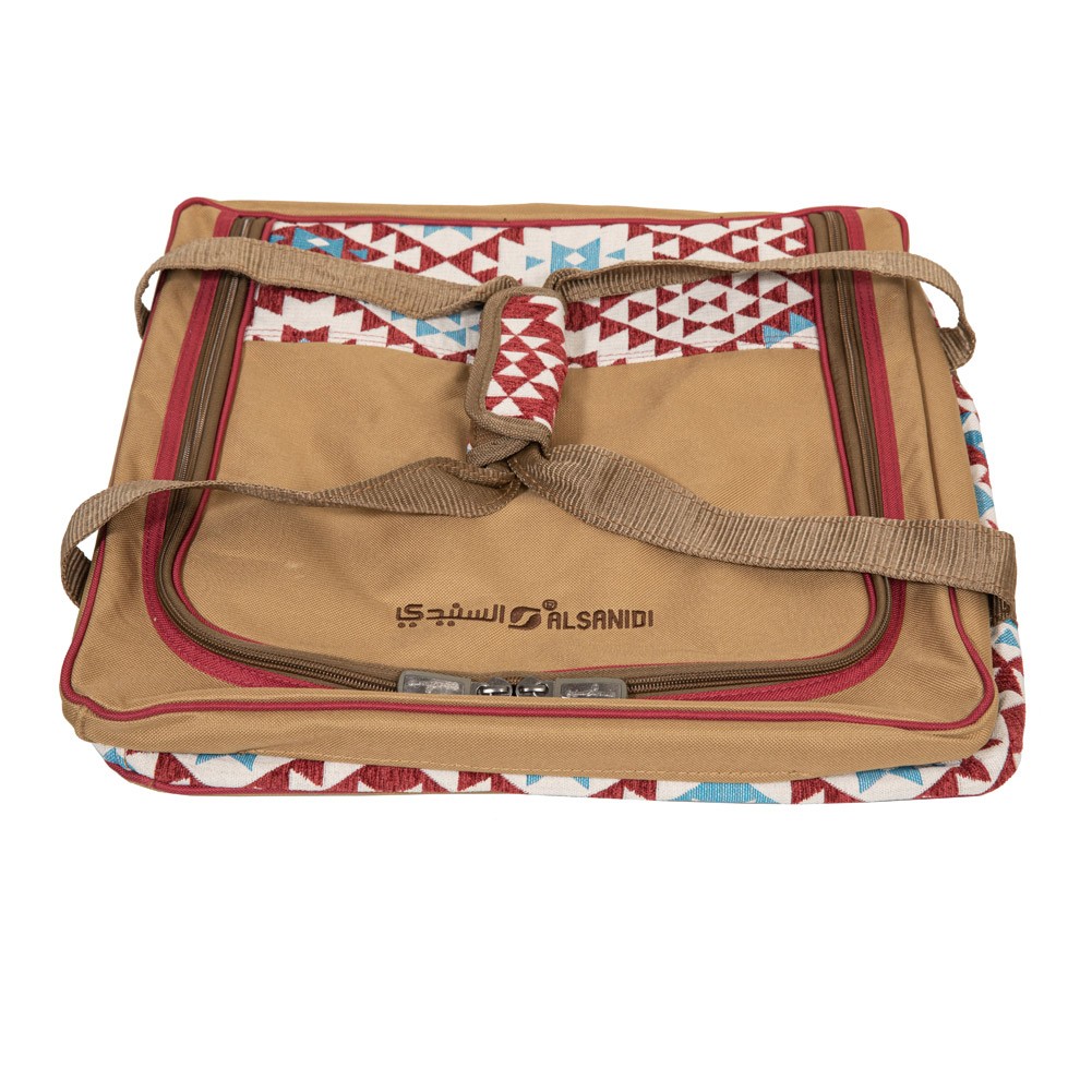 ALSANIDI, Khota Alarab Tea and coffee bag for trips, Camping bag, Kaki, Size 35*35*22 Cm