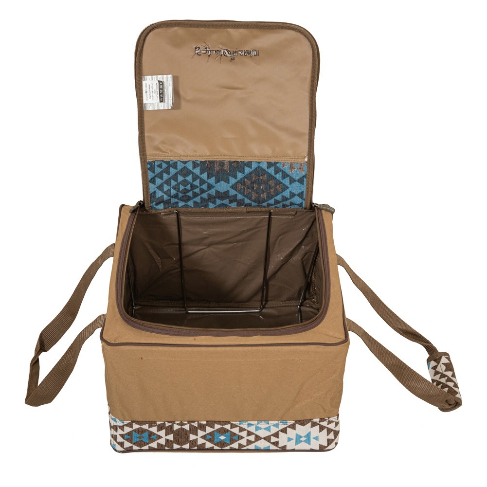 ALSANIDI, Khota Alarab Tea and coffee bag for trips, Camping bag, Kaki, Size 35*35*22 Cm