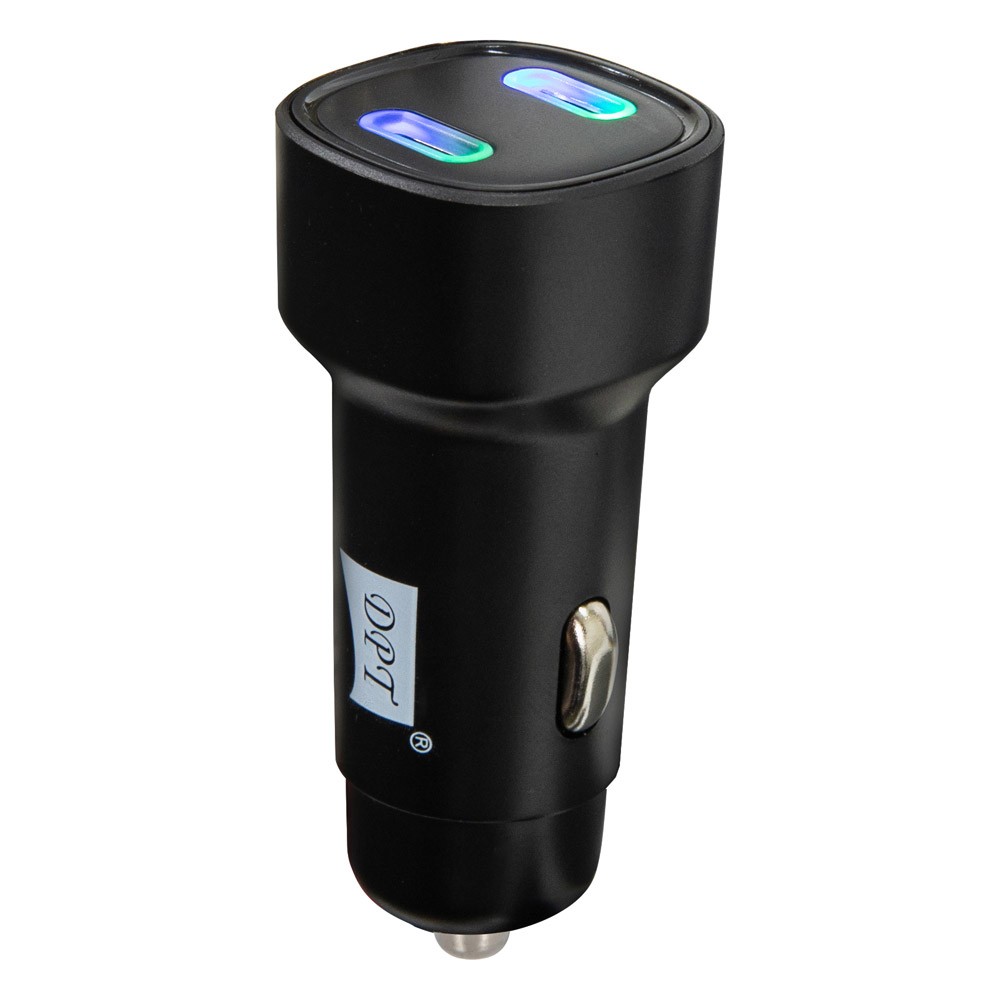 DPT, Car charger, Fast charger, Black, capacity 40 Watt