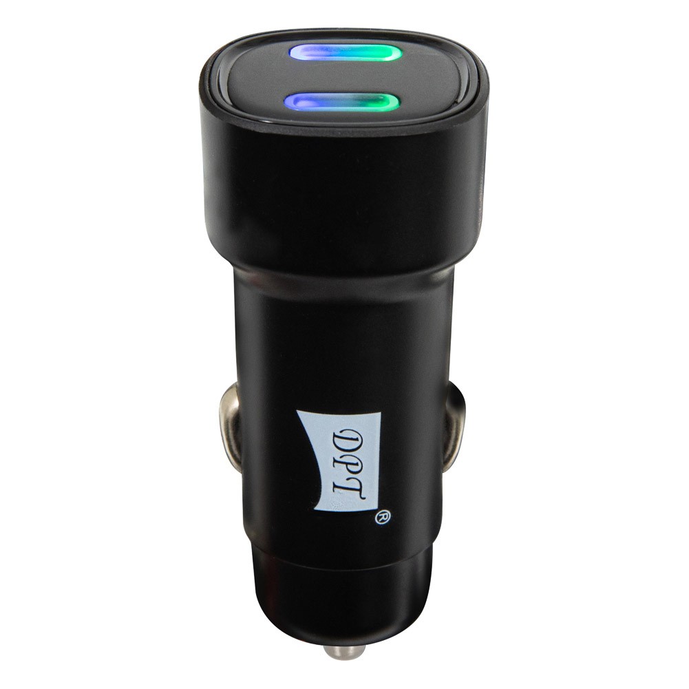 DPT, Car charger, Fast charger, Black, capacity 40 Watt