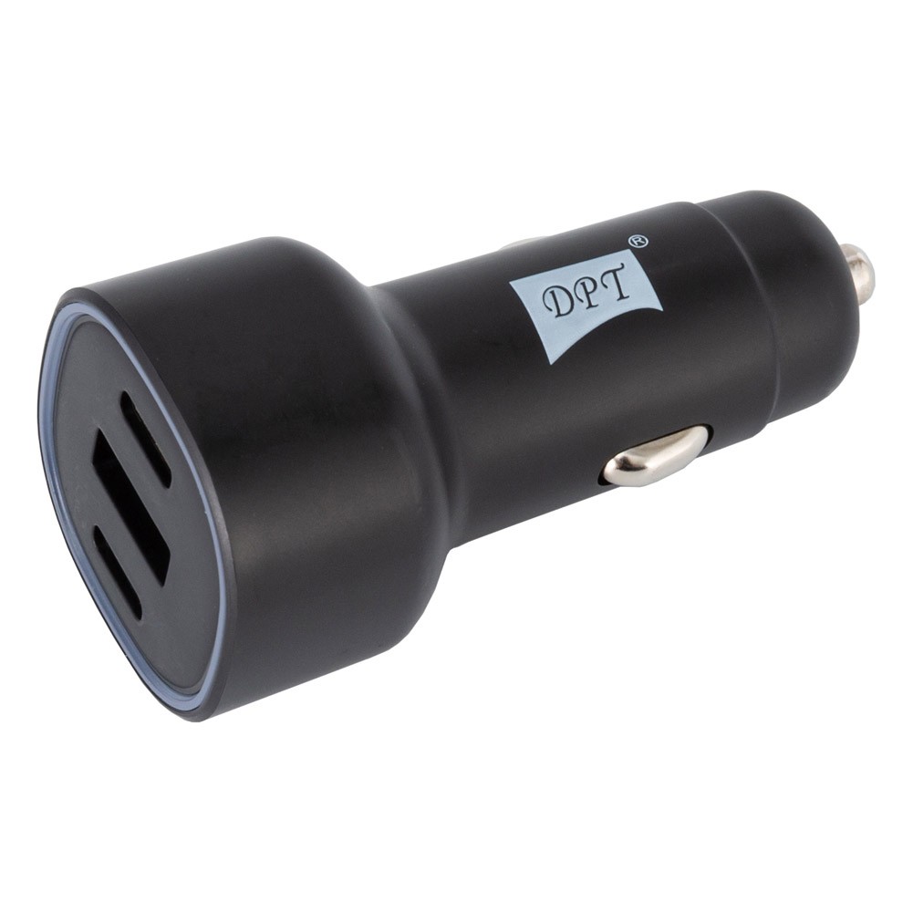 DPT, Car charger, Fast charger, Black, capacity 63 Watt