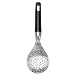 ALSANIDI, Stainless steel cooking spoon, Kitchen spoons, Silver, Size 22.5*6.8 Cm