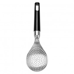 ALSANIDI, Stainless steel cooking spoon, Kitchen spoons, Silver, Size 22.5*6.8 Cm