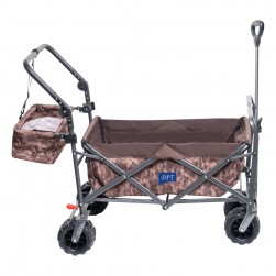 DPT, Garden Cart and Wheelbarrow, Foldable Utility Cart, Olive, Size 118*63*67 Cm