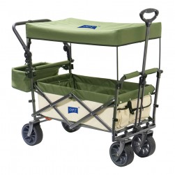 DPT, Garden Cart and Wheelbarrow, Foldable Utility Cart, Green, Size 123*54.5*99 Cm