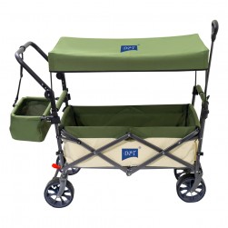 DPT, Garden Cart and Wheelbarrow, Foldable Utility Cart, Green, Size 123*54.5*99 Cm