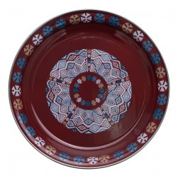 ALSANIDI, Traditional Engraved Dust Tray, Traditional Plate, Agate , Size 30 Cm