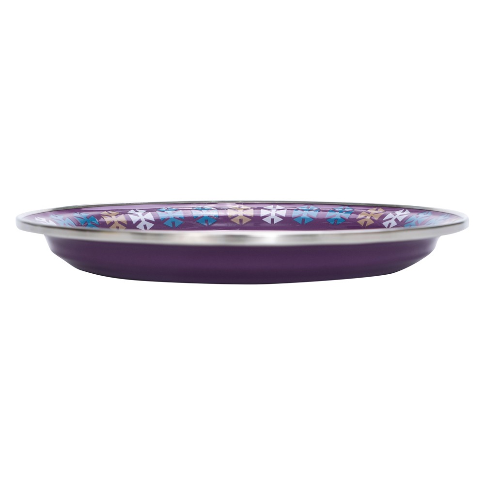 ALSANIDI, Traditional Engraved Dust Tray, Traditional Plate, Lilac, Size 30 Cm