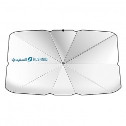 ALSANIDI, Car front windshield sunshade, Silver*Black, Size140*79 Cm