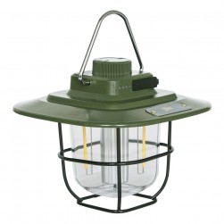 DPT, Camping lantern, Portable lamp for trips, Green, capacity 380 Lumens