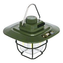 DPT, Camping lantern, Portable lamp for trips, Green, capacity 380 Lumens