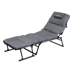 ALSANIDI, Foldable Camping Chair, Trips Chair, Gray, Size66*74*87Cm