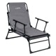 ALSANIDI, Foldable Camping Chair, Trips Chair, Gray, Size66*74*87Cm