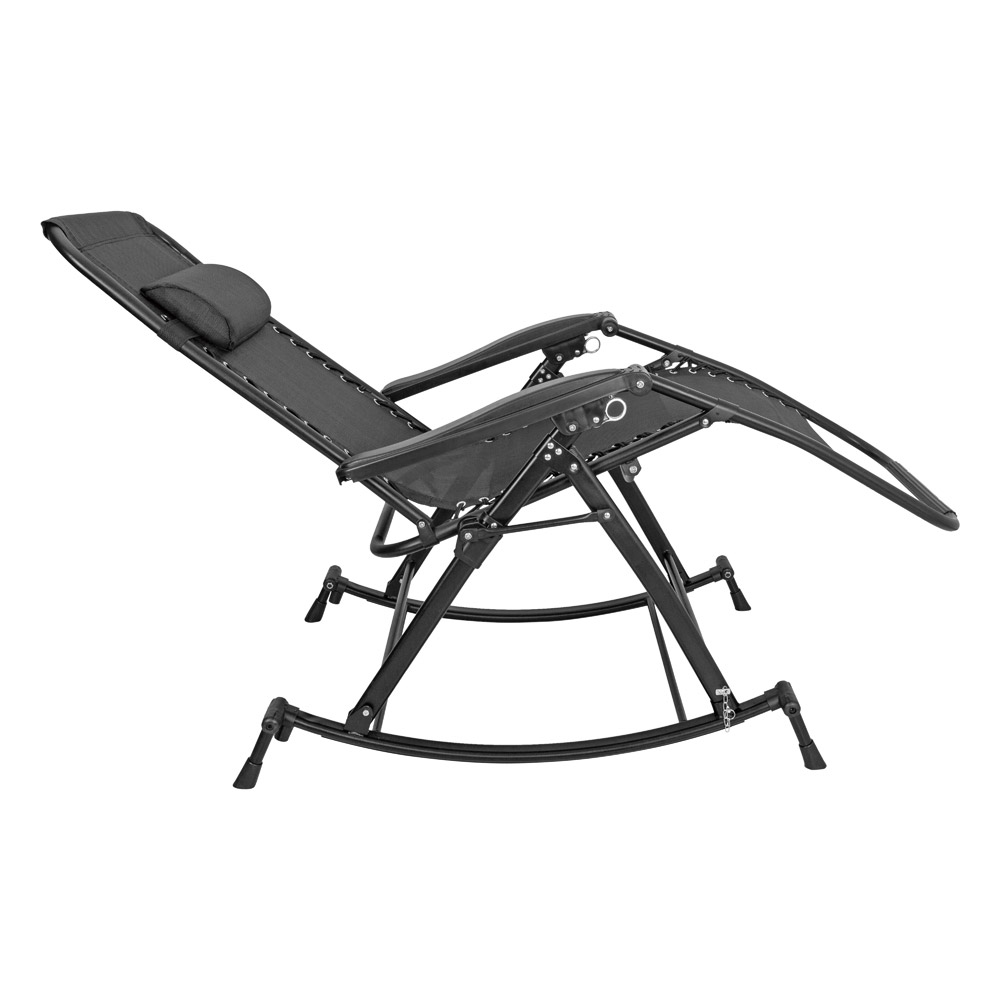 ALSANIDI, Fodable Trips Chair, Trips Chair, Black, Size112*67*76Cm