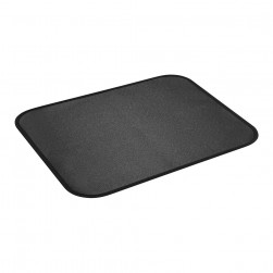 ALSANIDI, Fire-resistant silicone-coated protective mat, Black, Size 45*37*0.08 Cm