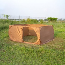 ALSANIDI, Nylon windbreak for trips, Camping Curtain, Sandy, Size 320*320*150Cm