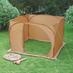 ALSANIDI, Nylon windbreak for trips, Camping Curtain, Sandy, Size 200*200*150Cm