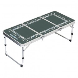 ALSANIDI, Foldable Aluminum Table, Foldable Table for Outdoor and Home Gardens, Cadet Blue, Size 90*40*33.5 Cm