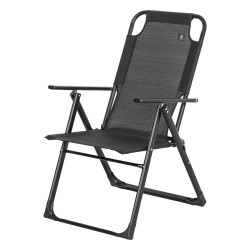 ALSANIDI, Foldable Camping Chair, Trips Chair, Black, Size102*62*67 Cm