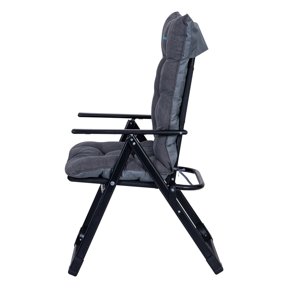 ALSANIDI, Foldable Camping Chair, Trips Chair, Gray, Size102*62*67 Cm