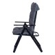 ALSANIDI, Foldable Camping Chair, Trips Chair, Gray, Size102*62*67 Cm