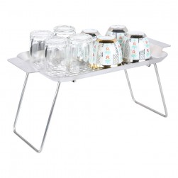 ALSANIDI, Galvanized iron utensiL drying table, Drying Rack, Silver, Size 33.5*18.5*15.3 Cm