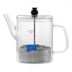 DPT, glass teapot, Transparent , capacity1000ml