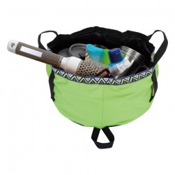 Ghiking, Collapsible water bucket, Green, Size 31*15.5 Cm