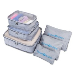 ALSANIDI, Travel luggage organizer set, Gray, Size 39*30*12 Cm