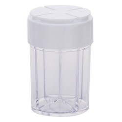 ALSANIDI, Divided Plastic Spices Storage, Tea, coffee and sugar storage for trips, Transparent , big