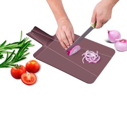 ALSANIDI, VersatiLe cutting board, Fruit and Vegetables cutting board, Brown, Size 26.8*47.5 Cm