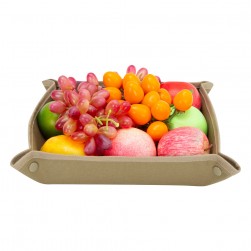 Ghiking, Foldable serving tray, Kaki, Size 24*24*5 Cm