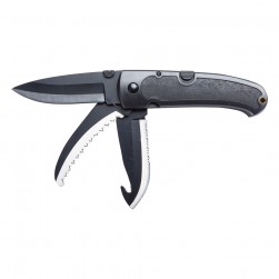 ALSANIDI, Folding Hunting Knife, Pocket Foldable knife, Black, Size 12 Cm  Thickness 2 mm