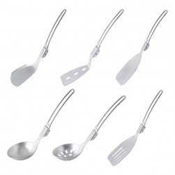 ALSANIDI, Chef's spoon set, Silver, Set 6 pcs