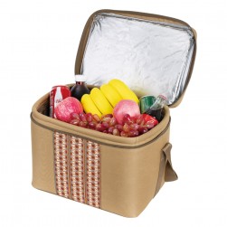 ALSANIDI, Heat and cold insulated keeping bag for food and drinks, Food bag for Trips, Kaki, Size 36*26*26Cm